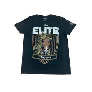 AEW Pro Wrestling Tees The Elite Hangman Graphic T Shirt - Large